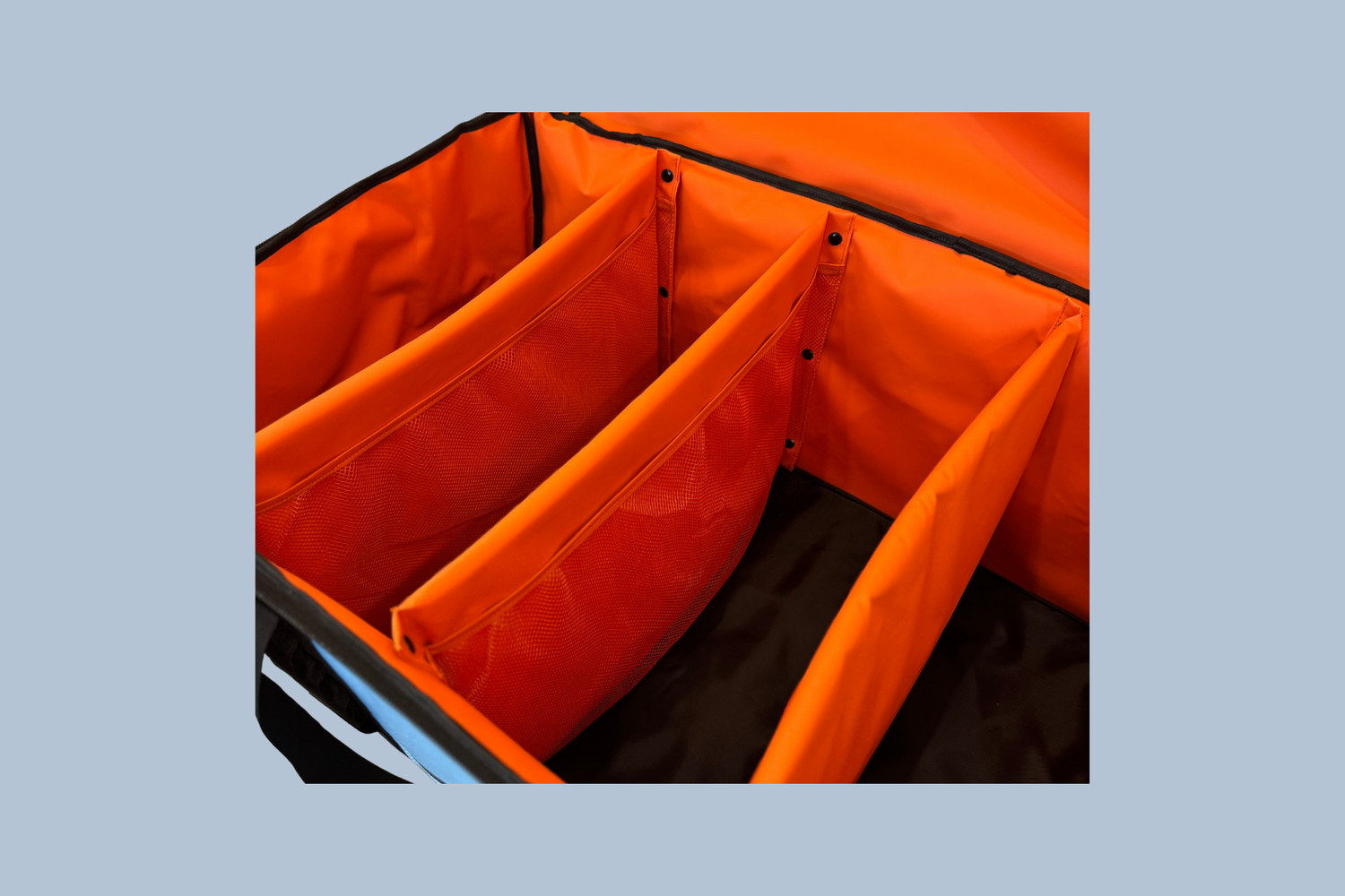 Wolfpack family gear bag configurable dividers