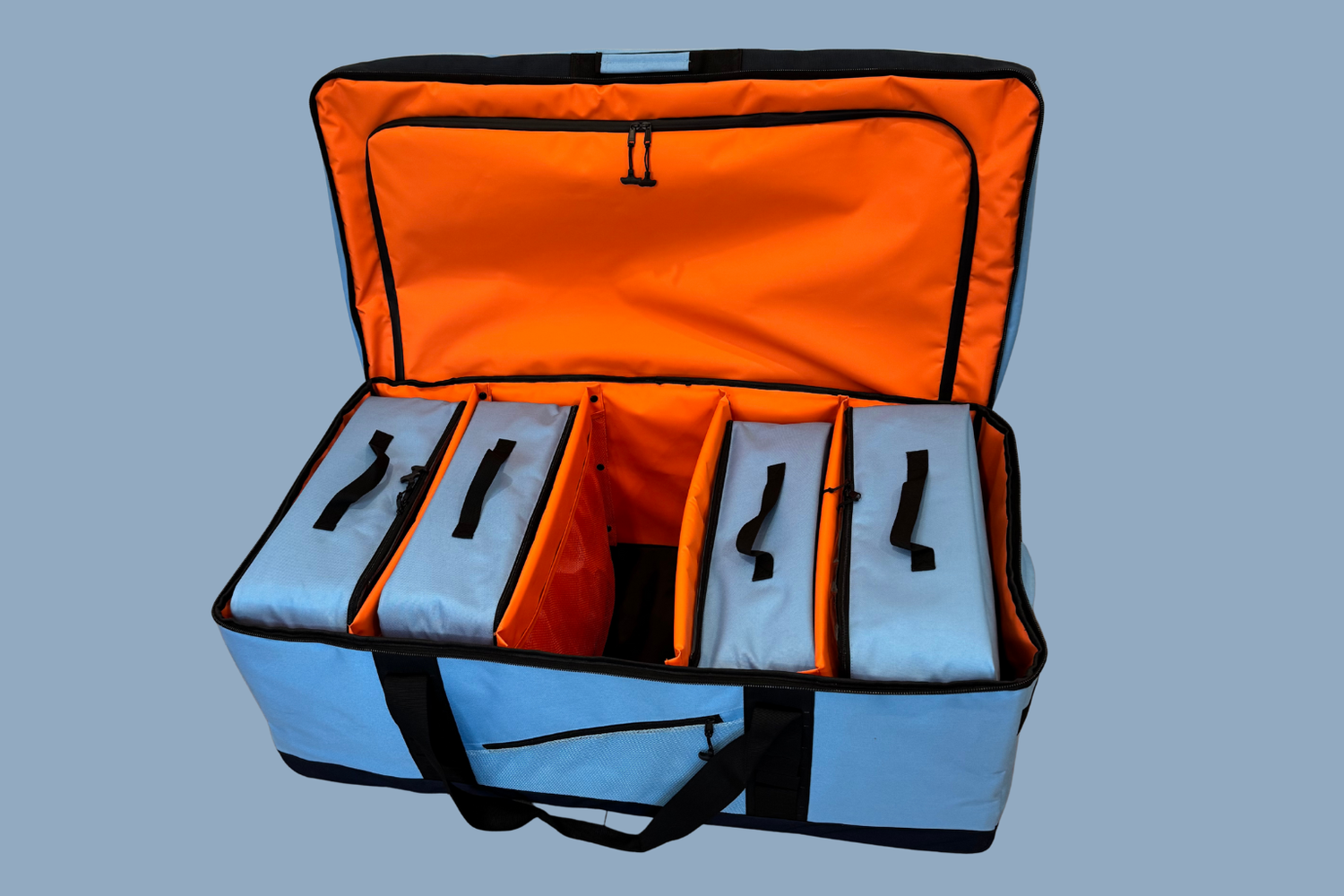 Wolfpack Alpha Family Pack snow gear bag open view