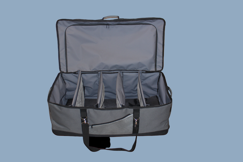 Wolfpack gear bag interior compartments gray